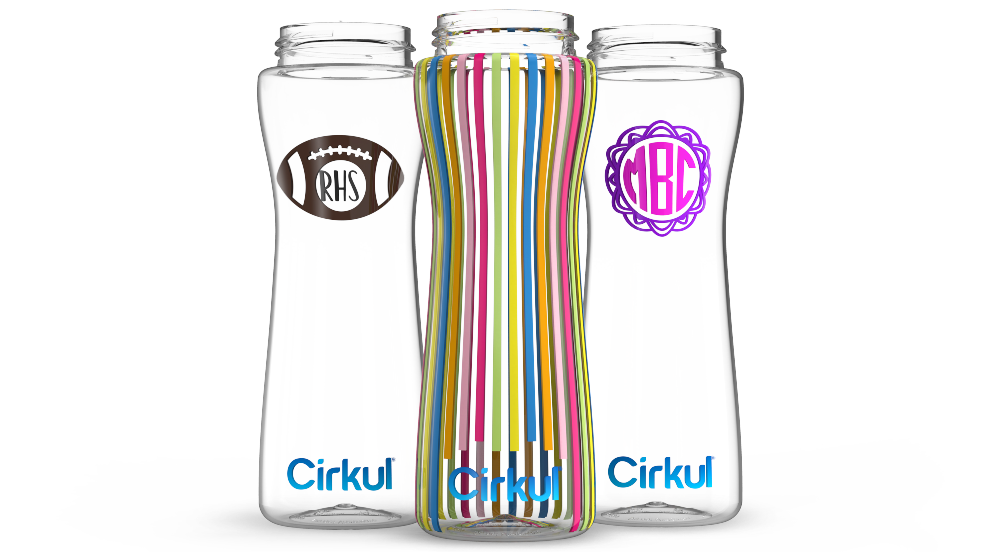 Custom 22oz. Plastic Bottle & Comfort Grip Lid